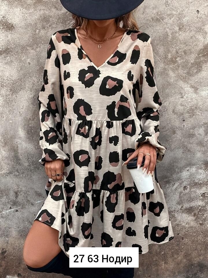 платье с леопардовым принтом,платье стильное,стильное женское платье,платье туника,леопардовые платья