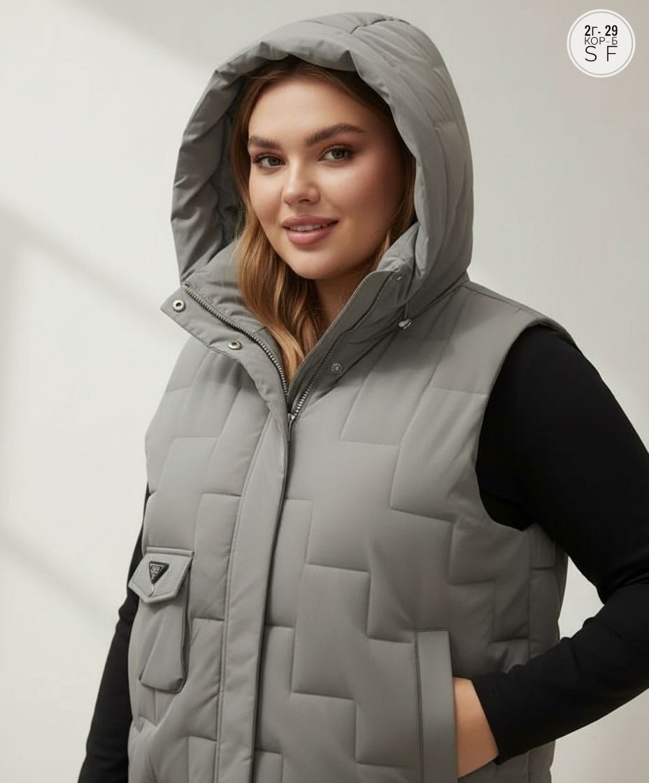 жилетка женская,жилет женский,жилет,жилетка на синтепоне,теплый жилет