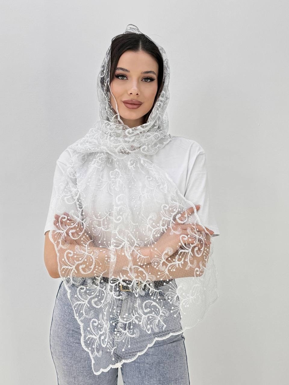 платок шарф накидка церковный,шарф накидка,накидка на плечи,накидка женская,накидка