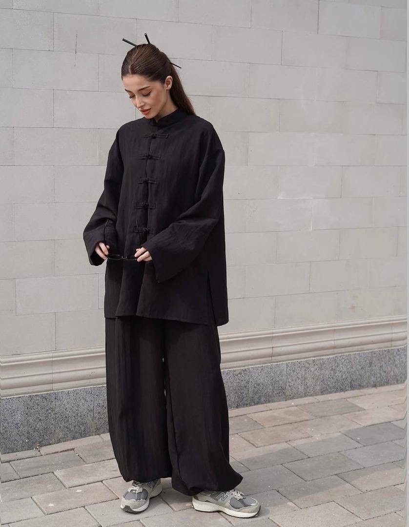 костюм с брюками и рубашкой,женский брючный костюм,льняной костюм,костюм для женщин,костюм мусульманский