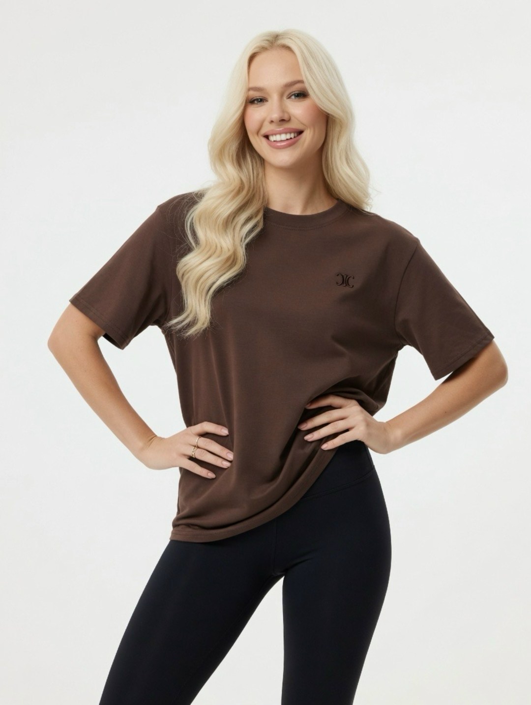 футболка женская коричневая,футболки женская,mark formelle футболка женская коричневая,коричневая футболка,базовая женская футболка