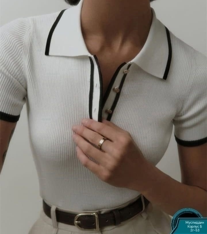 женская трикотажная футболка-поло,элегантная рубашка,трикотажная рубашка,