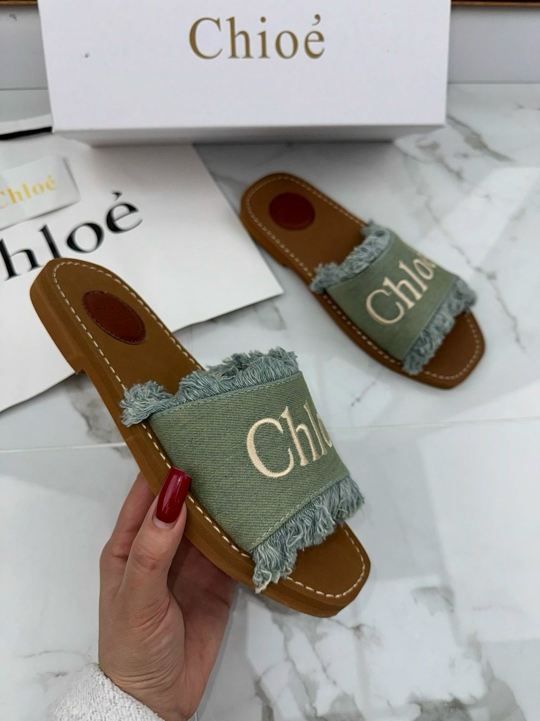 тапочки chloe,,шлепанцы chloe,тапочки женские в стил chloe,шлепанцы женские