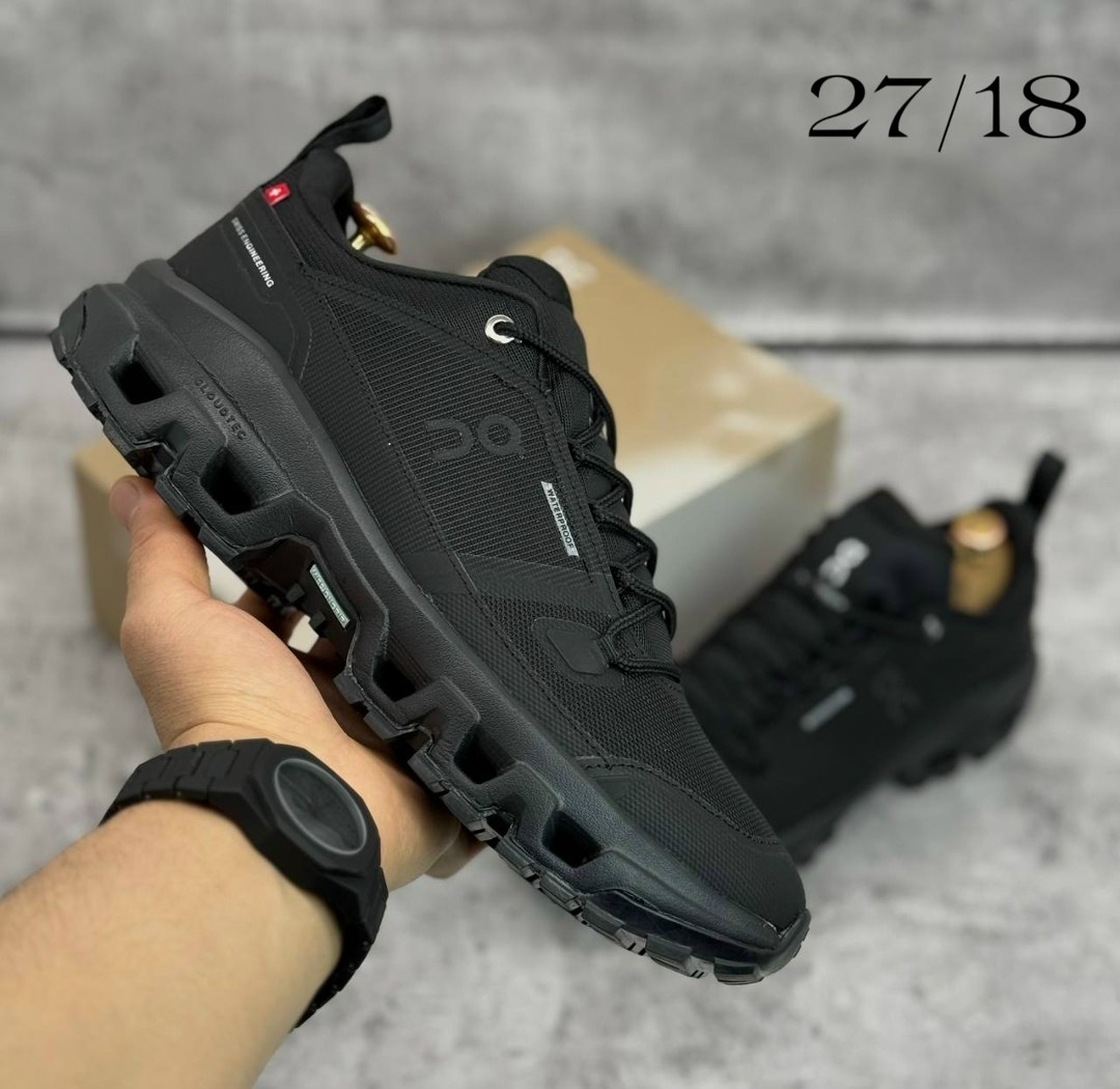 кроссовки,мужские кроссовки,черные водонепроницаемые кроссовки cloudwander on,черные кроссовки,повседневные кроссовки