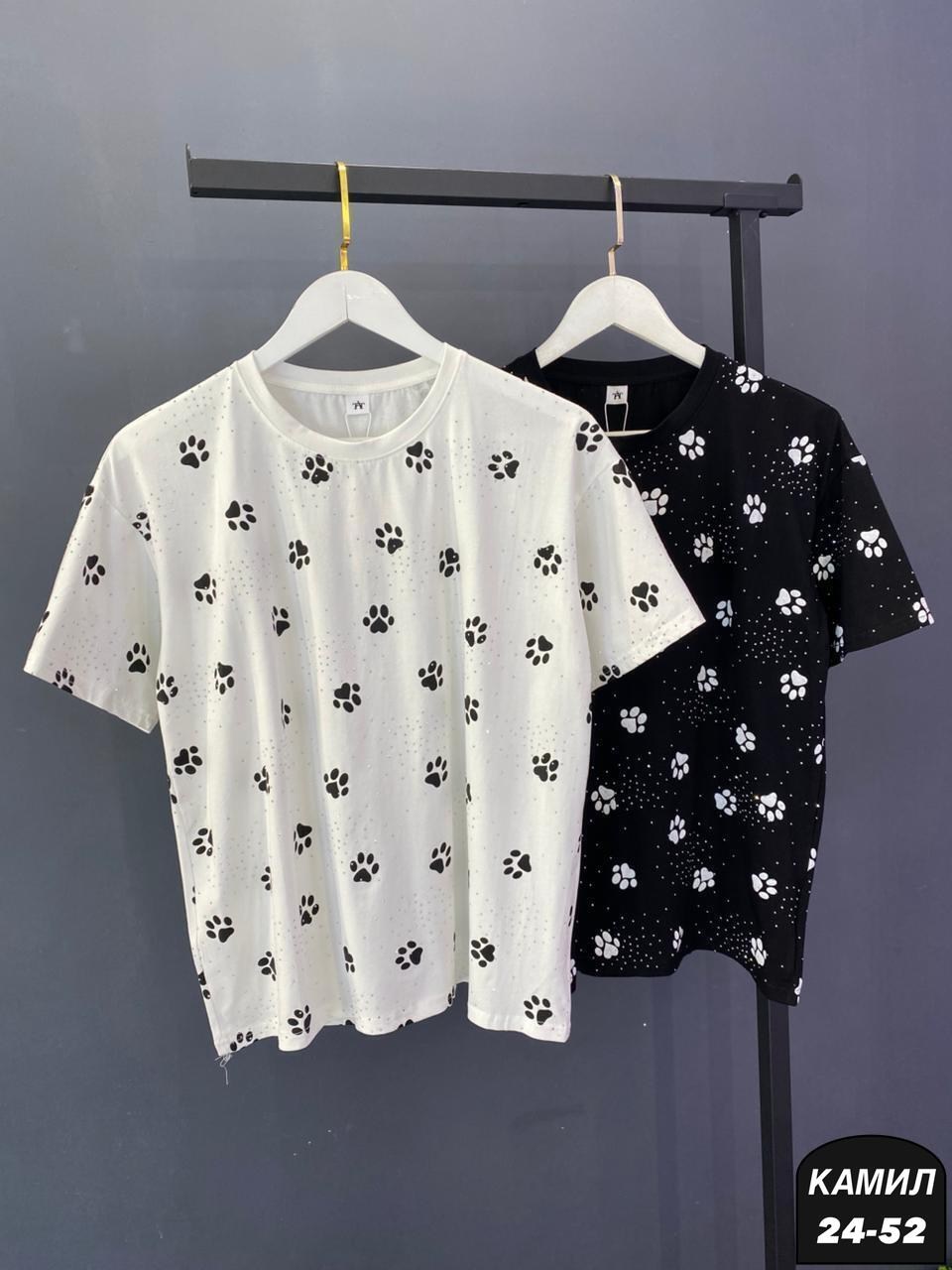 футболки женская,футболка больших размеров с бусинами welcome fashion,футболка со стразами,футболка с камушками,футболке