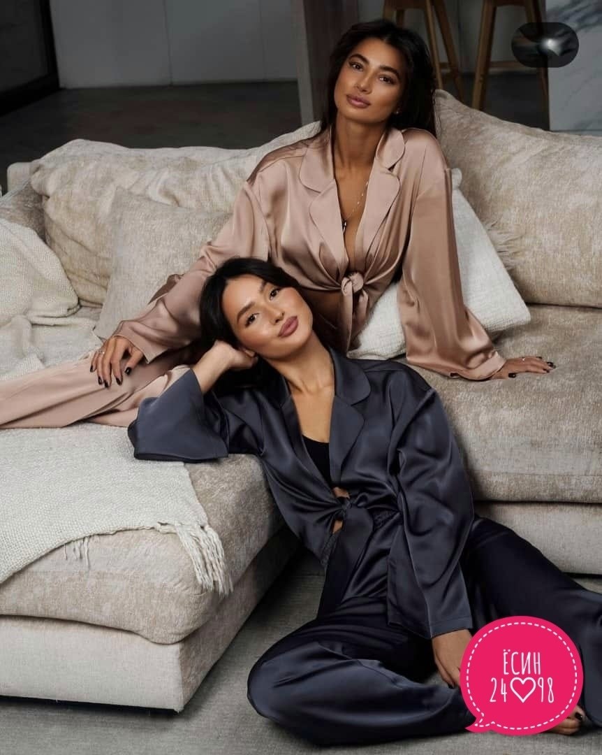 атласный костюм женский,костюм в пижамном стиле,шелковая пижама,шелковый костюм,шелковый костюм в пижамном стиле