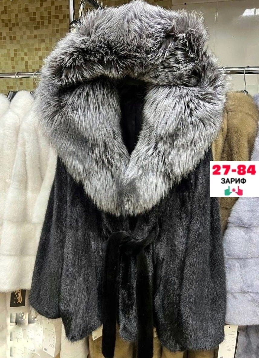 норковая шуба с капюшоном из чернобурки,норковая шуба с капюшоном,шубка из меха европейской норки с капюшоном из меха чернобурой,шубы норковые,шуба с капюшоном
