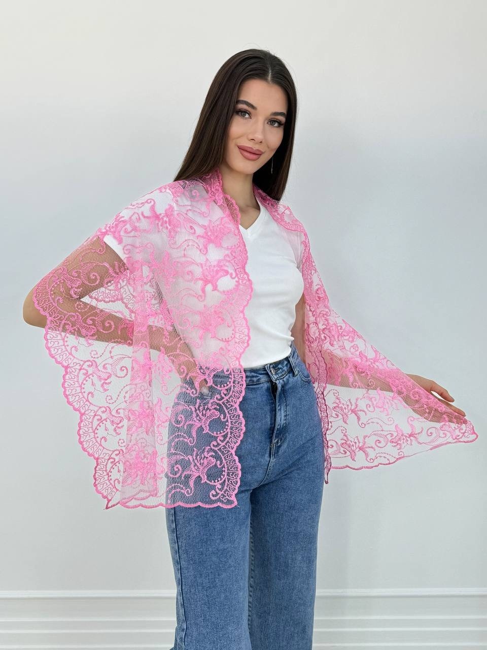 платок палантин для храма в церковь шарф косынка,платок палантин,палантин женские,палантин,платки женские