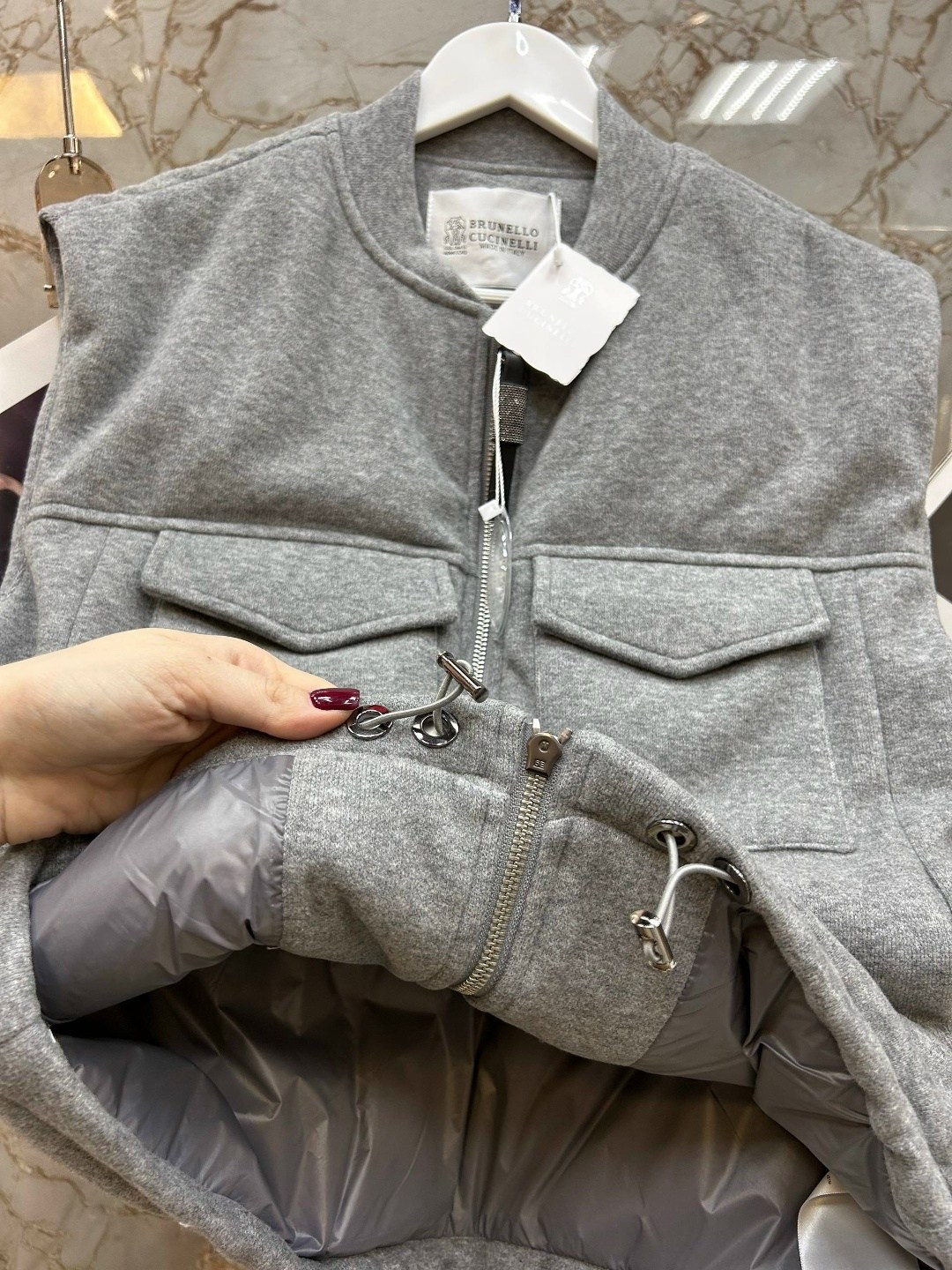 двусторонний жилет brunello cucinelli,жилет,жилет brunello cucinelli,жилетка женская,жилет двусторонний