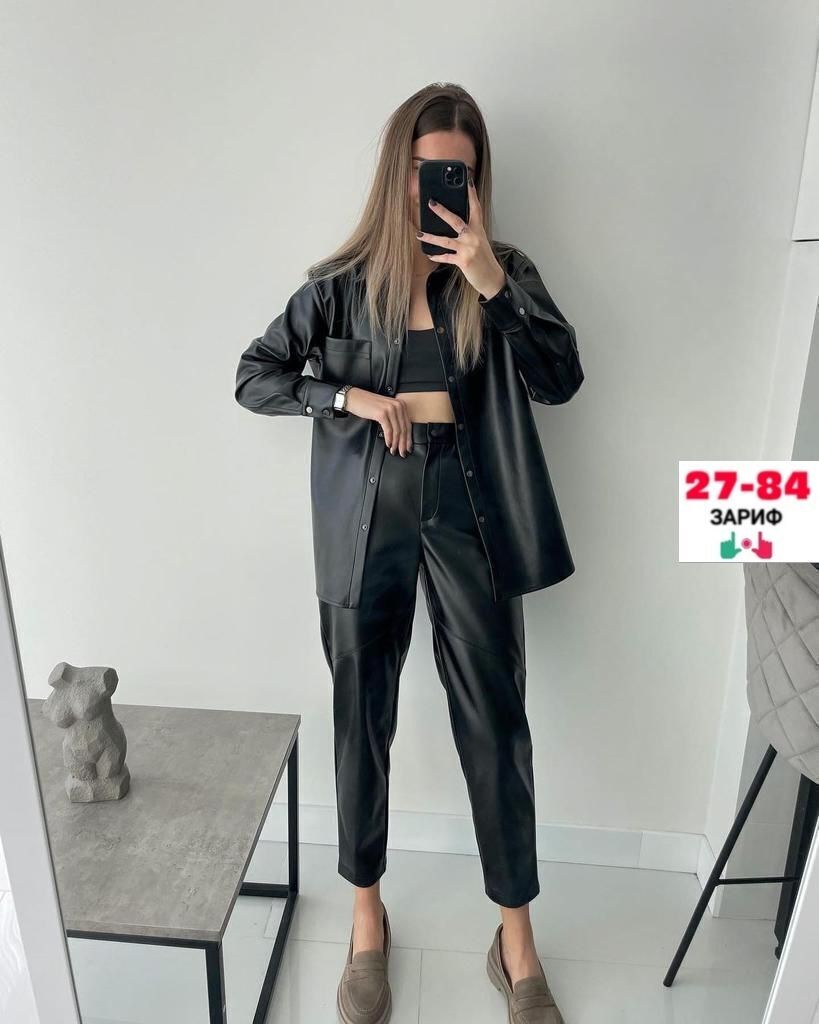 костюм двойка женский,костюм женский,женские брючные костюмы,костюм из экокожи,кожаный брючный костюм женский