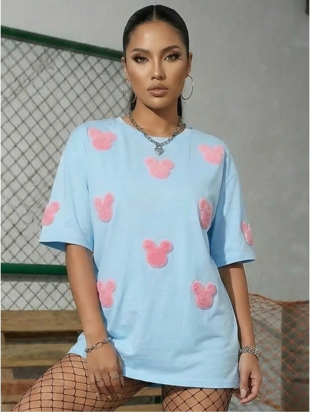 женская футболка,футболка с сердечками,футболка оверсайз "сердечки",футболка оверсайз с сердцами,белая футболка оверсайз