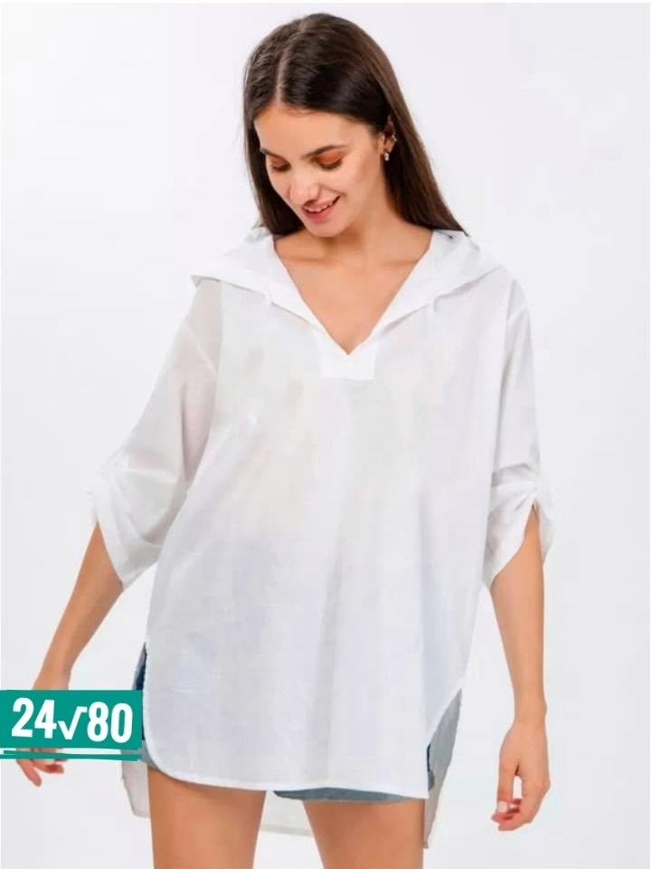 туника пляжная с капюшоном,туника пляжная,туника женская пляжная,туника белая,туника мужская пляжная с капюшоном