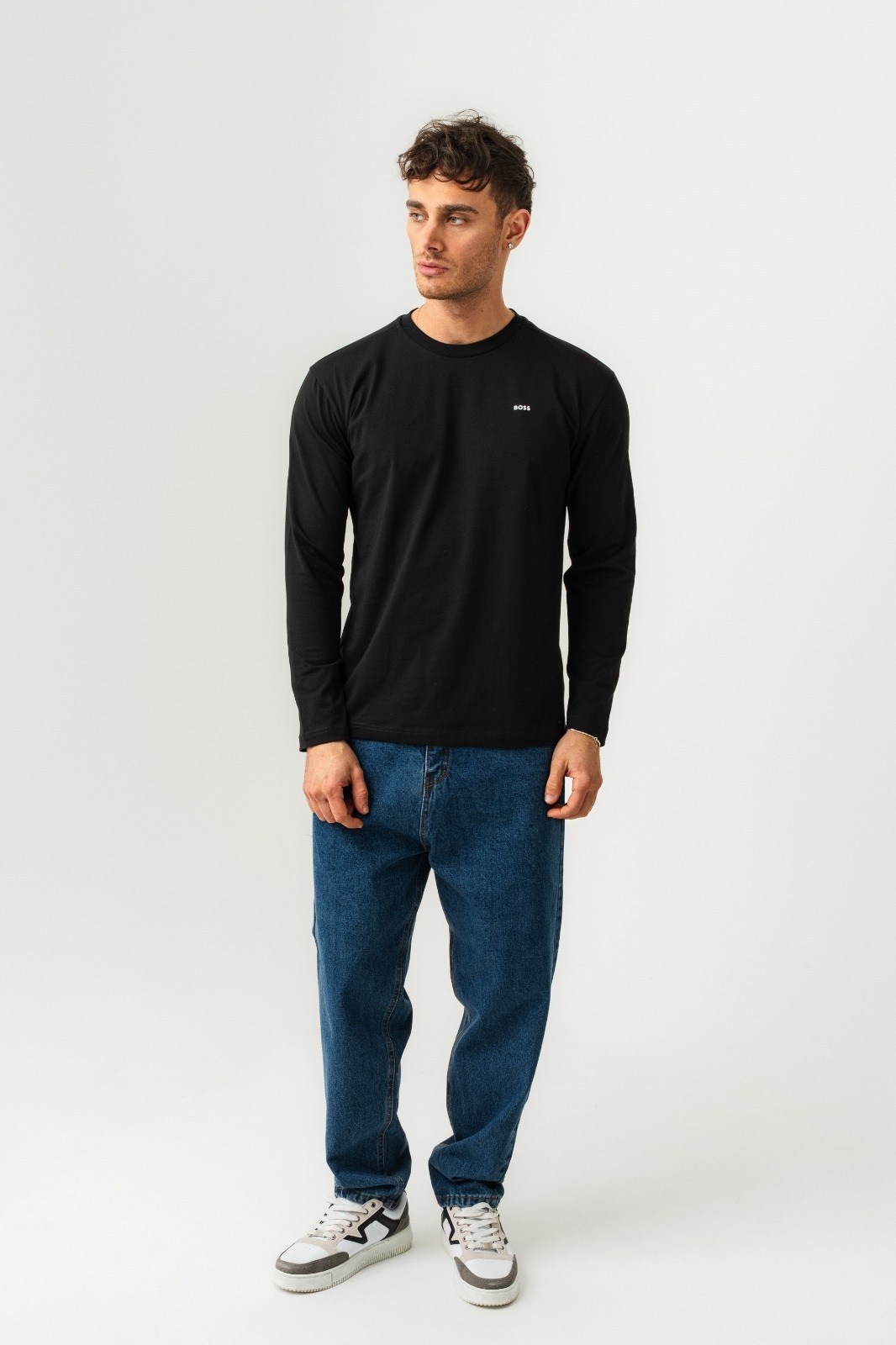 мужской лонгслив,черный лонгслив,лонгслив,лонгслив мужской черный