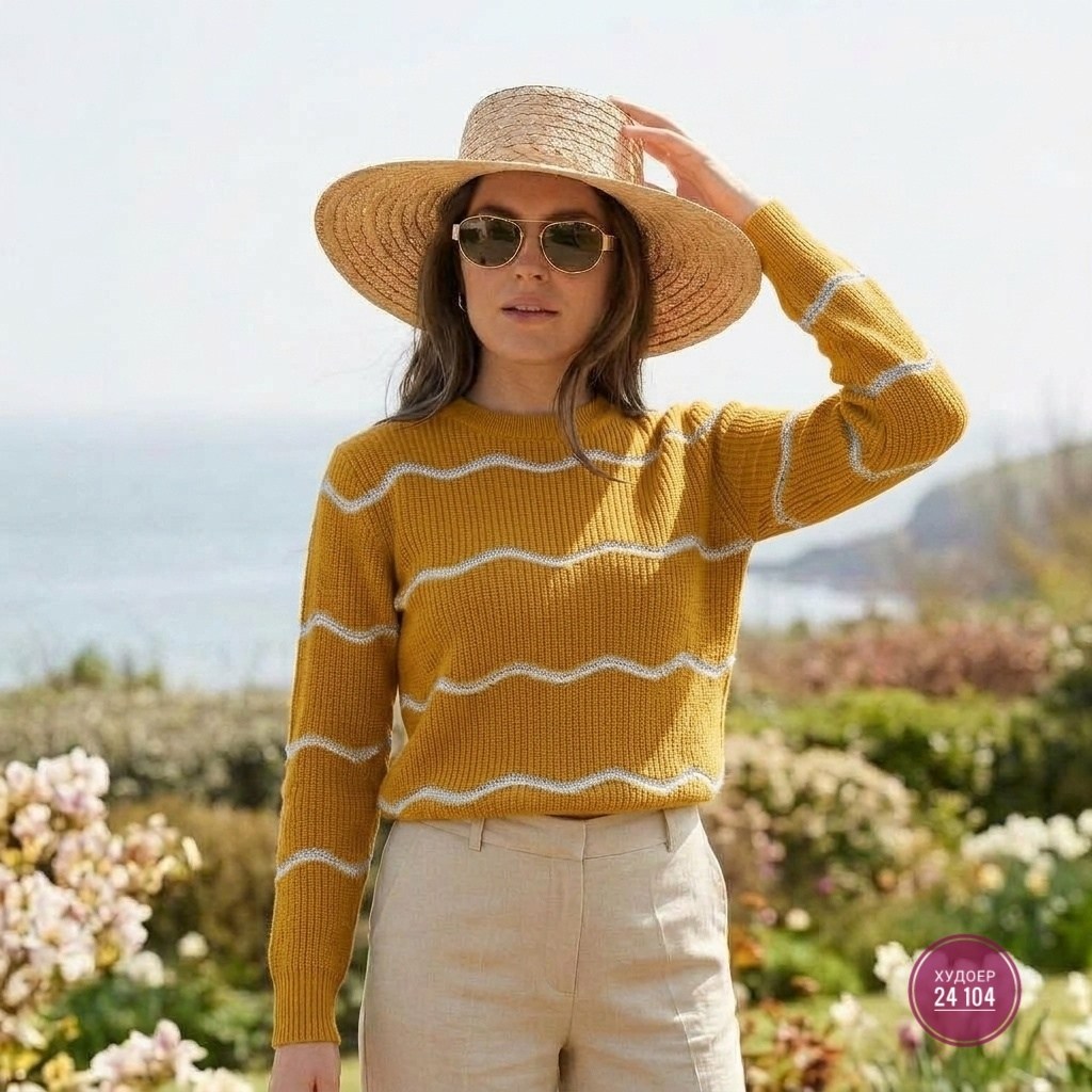 вязаный пуловер,вязаные джемпера,вязаные свитера,полосатый пуловер,джемпер в полоску