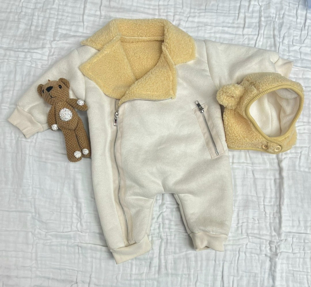 детский утепленный комбинезон,комбинезон плюшевый мишка,одежда для младенцев,осенне-зимний новый детский флисовый утепленный комбинезон для девочек и младенцев,плюшевый комбинезон
