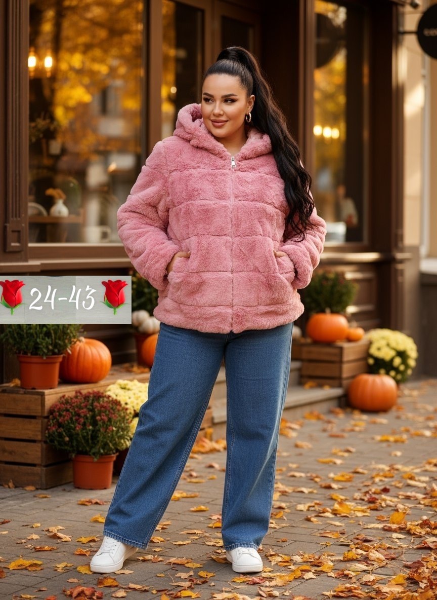 шуба искусственная под норку,искусственная шуба,шуба полушубок большие размеры coolook,шуба полушубок большие размеры coolook цвет черный,полушубок