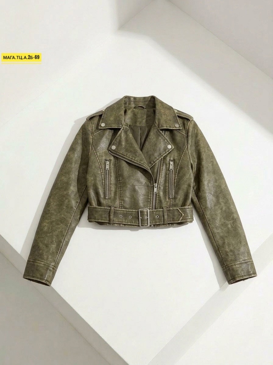 куртка косуха,косуха винтажная кожаная куртка оверсайз зеленая aftfbasic,кожаная куртка женская косуха,косуха куртка кожаная короткая оверсайз винтажная mayberry,женская косуха