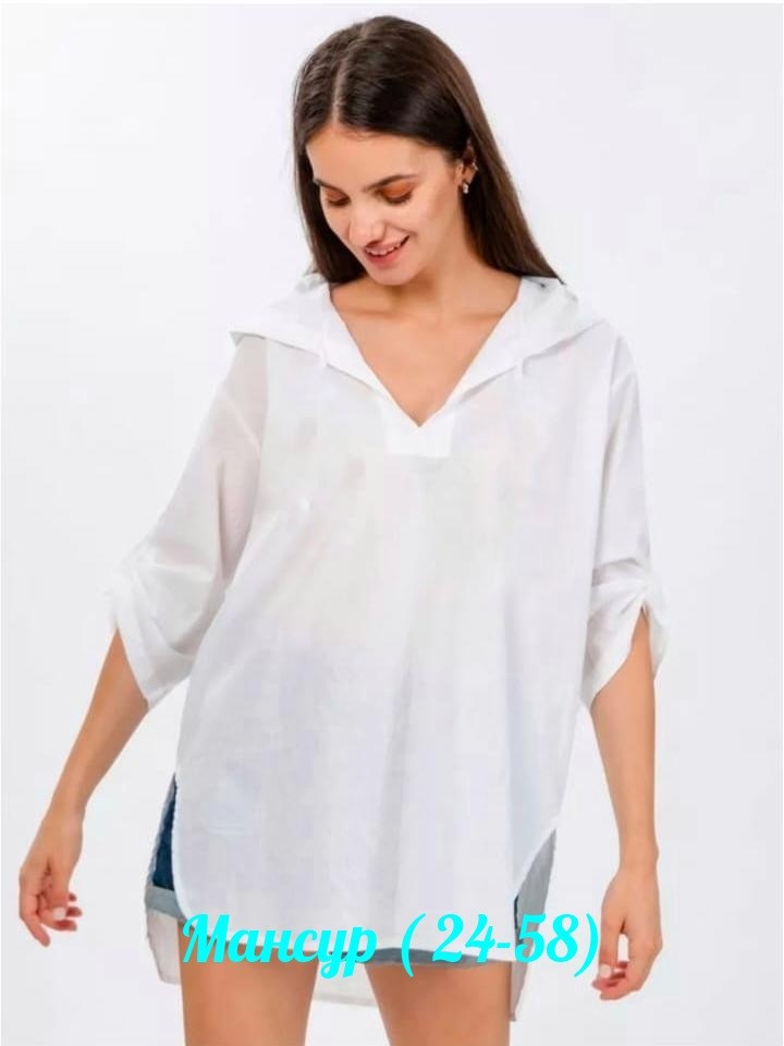 туника пляжная с капюшоном,туника белая,туника пляжная,туника с капюшоном,туника женская пляжная
