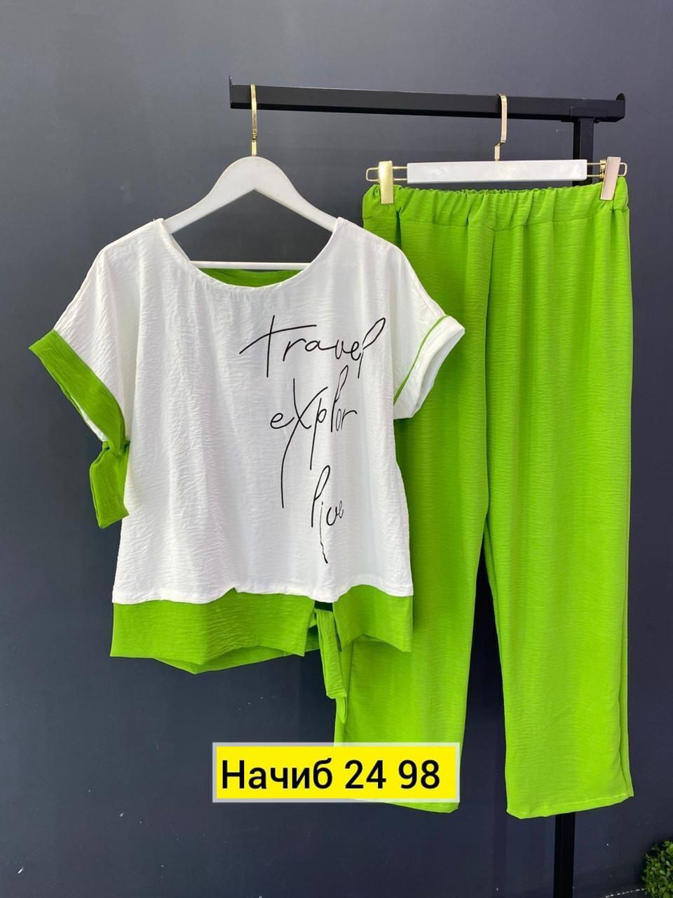 летние костюмы женские,костюм vittoria queen 24783 двойка бирюзовый,летний брючный костюм женский 2025,летний брючный костюм,брючный комплект