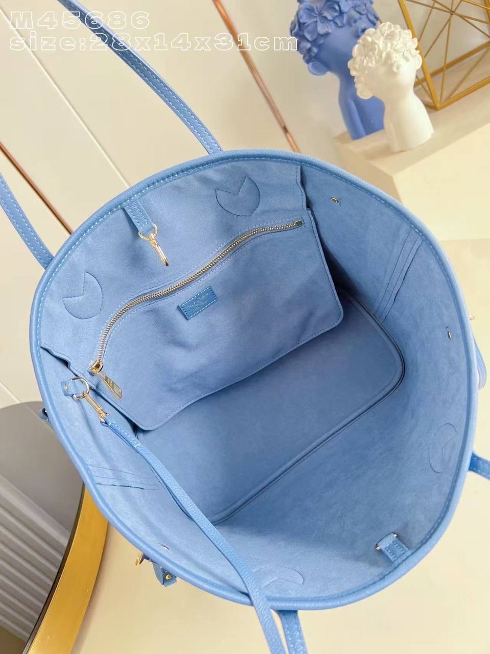 сумка луи виттон голубая,louis vuitton сумка,женская синяя сумка louis vuitton onthego mm,сумка луи виттон синяя,сумка женская louis vuitton