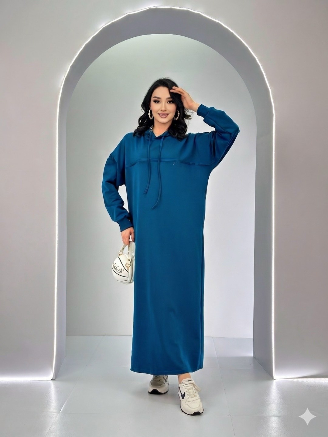 платья для мусульманок,теплое платье,длинное платье,спортивное платье с капюшоном,платье с капюшоном