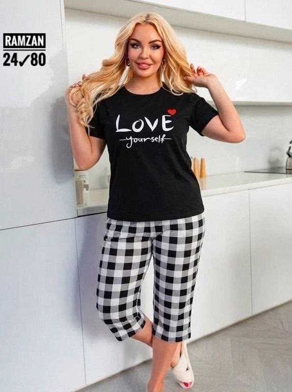 женская пижама больших размеров,пижама с бриджами женская,пижама женская с бриджами хлопок домашний костюм,домашняя одежда пижама,домашний костюм пижама