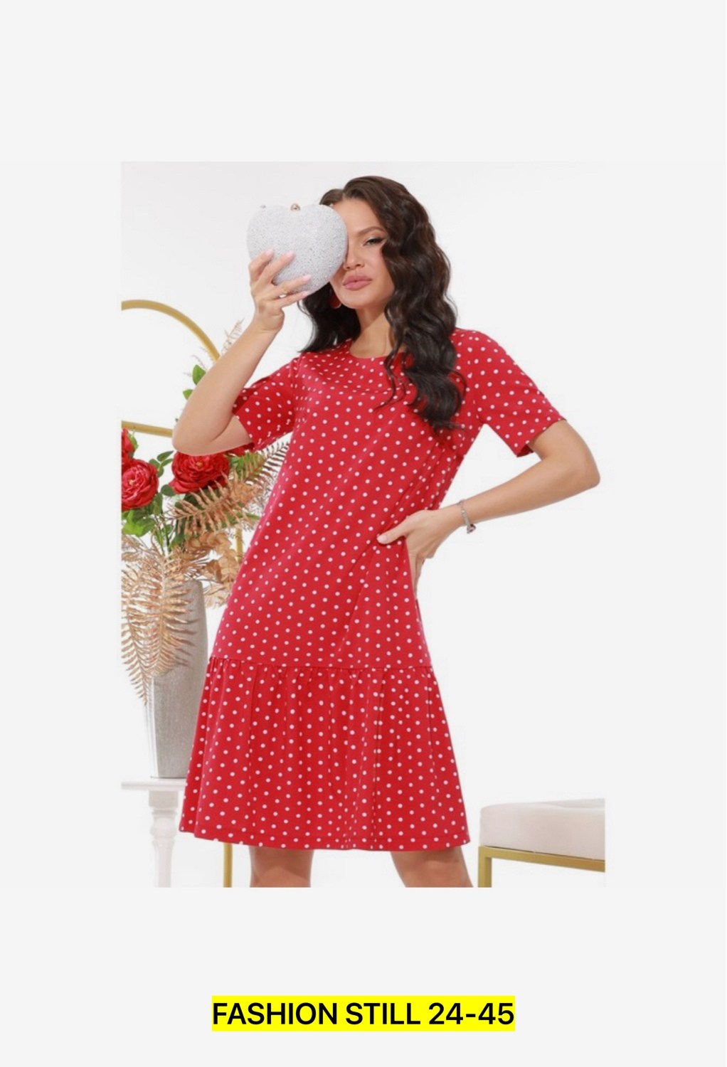 платье женское из кулирки кармелита горошек на красном,платье женской,платье прямого кроя,летнее платье в горошек,платья в горошек