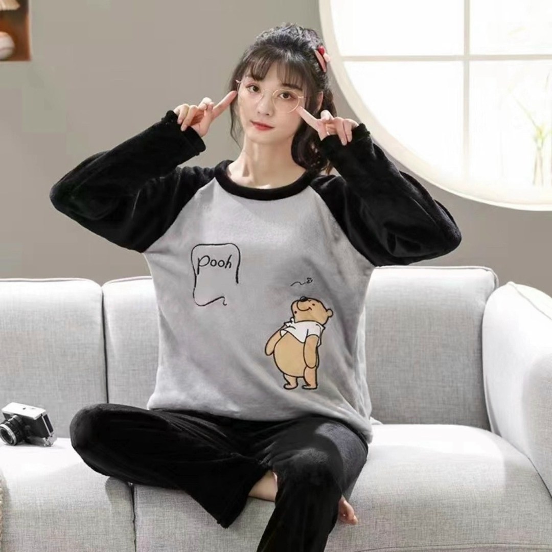 теплая пижама,теплая пижама женская,теплая пижама женская плюшевая,теплые пушистые пижамы ,комплект пижама