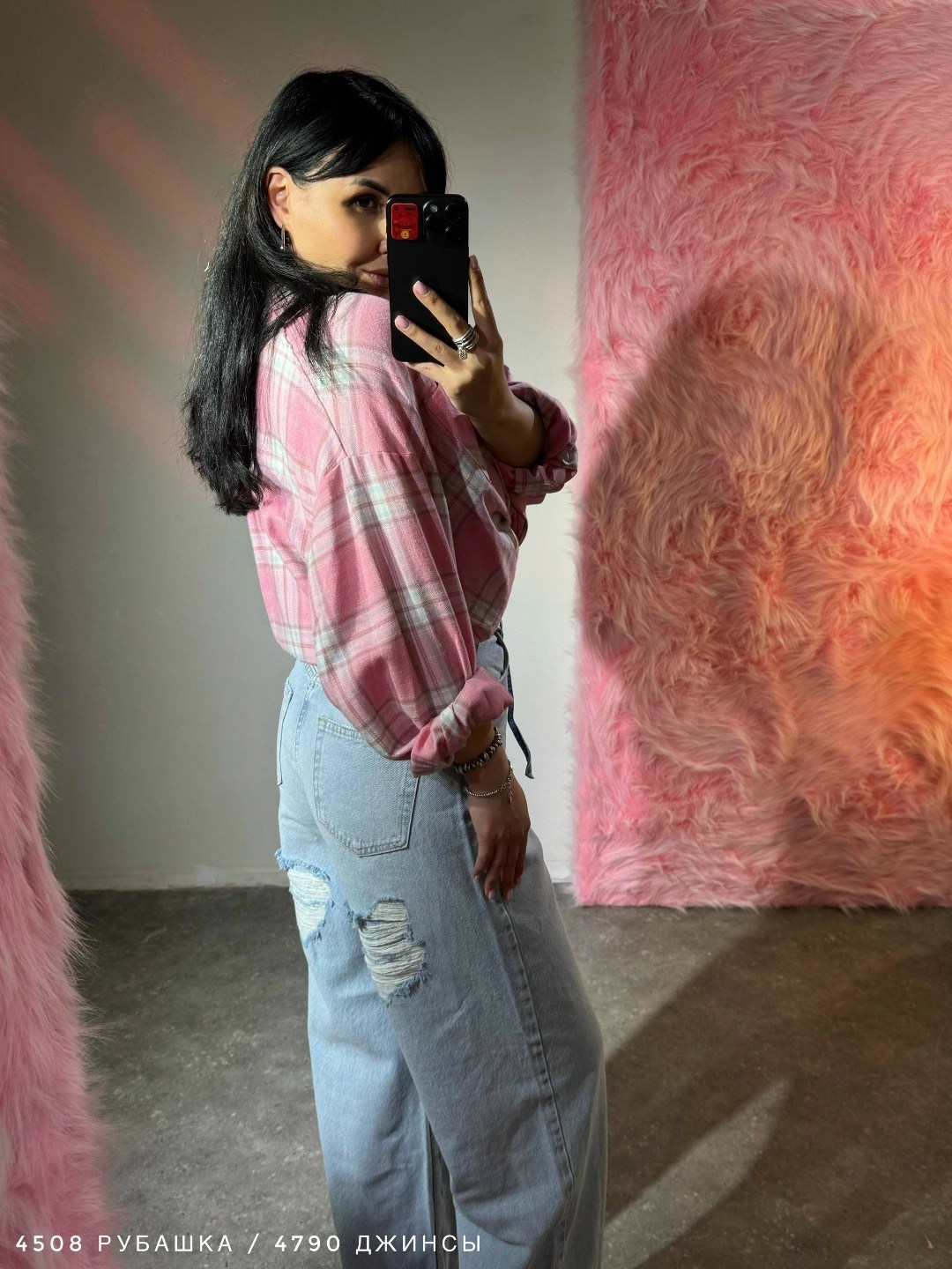 рубашка розовая в клетку оверсайз,рубашка женская в клетку оверсайз lipsi,рубашка женская в клетку оверсайз,женская рубашка в клетку,рубашка в клетку