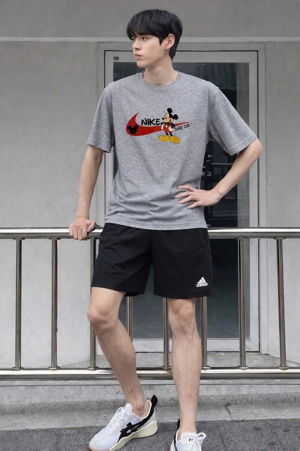 футболка мужская adidas,мода мужская,стиль корейский,мужская футболка,футболка