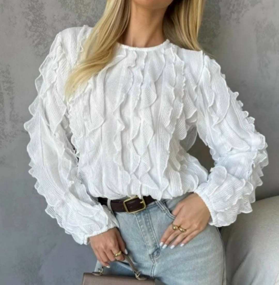 блузка с оборками,женская блузка,блуза,модели блузок,розовая блузка