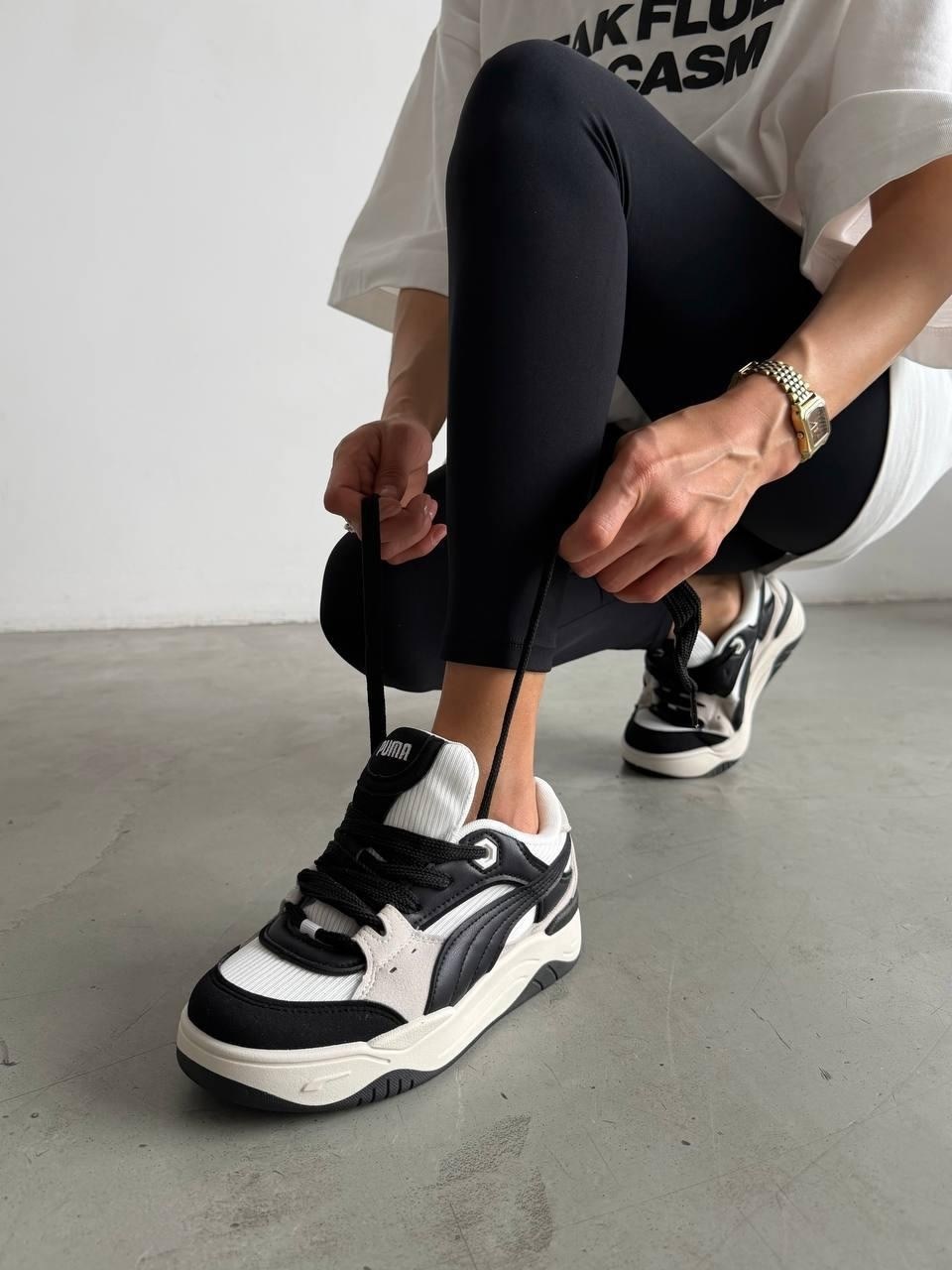 кроссовки 180 puma цвет puma white/puma black,кроссовки puma,кроссовки puma 180,кроссовки puma 180 цвет puma white/puma black артикул 9931758,кроссовки