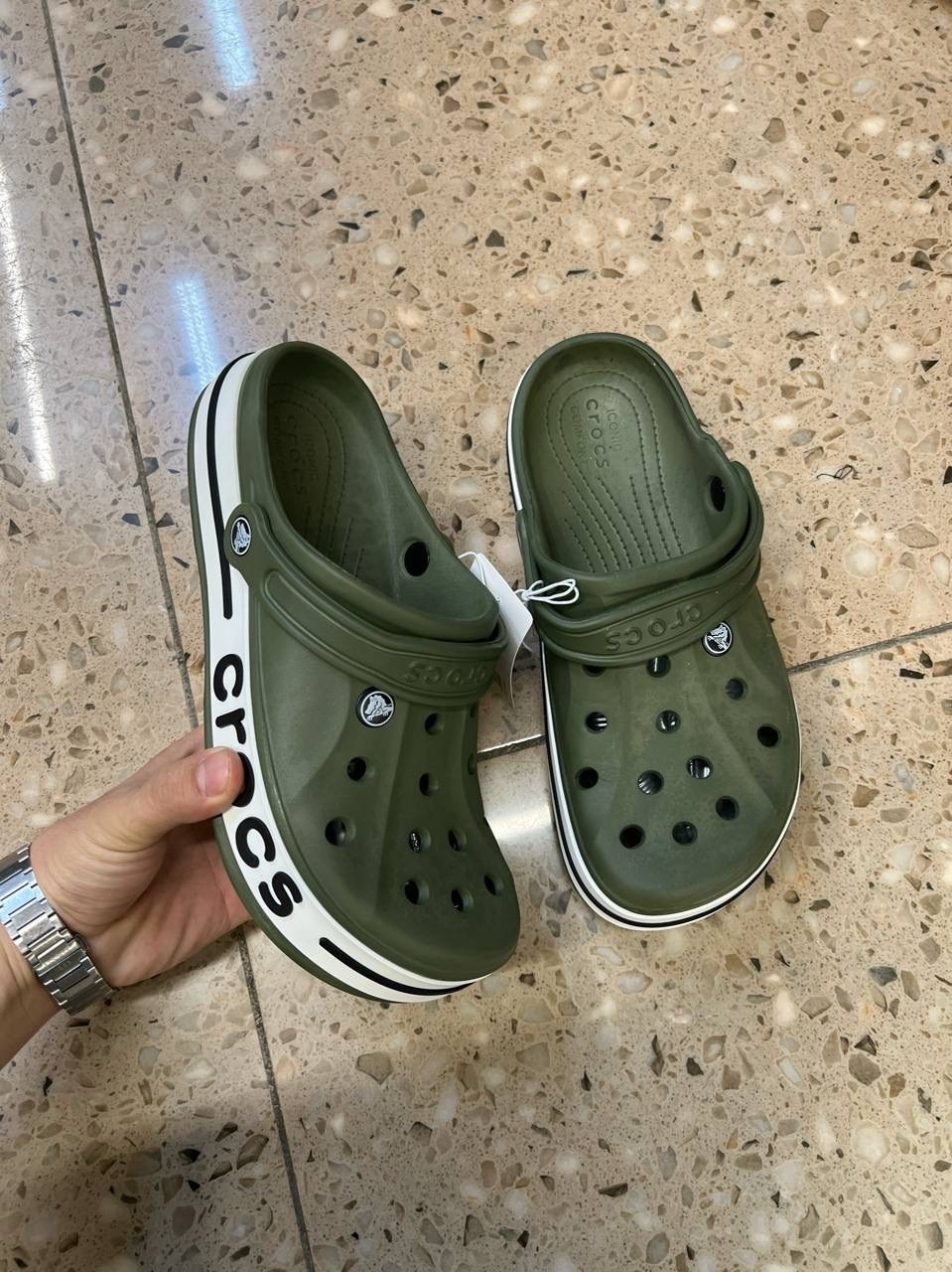 сабо crocs bayaband clog,crocs bayaband clog,сабо crocs,кроксы салатовые,сабо мужской crocs