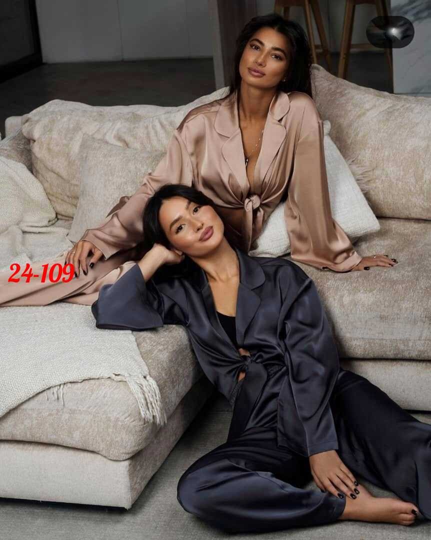 атласный костюм женский,шелковый костюм,шелковый костюм в пижамном стиле,брючный атласный костюм,костюм женский в пижамном стиле