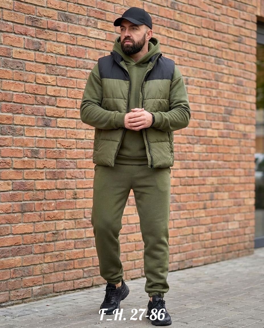спортивный костюм тройка с жилеткой,костюм спортивный мужской,мужской теплый спортивный костюм на флисе с жилетом,костюм тройка мужской,спортивный костюм мужской с жилеткой
