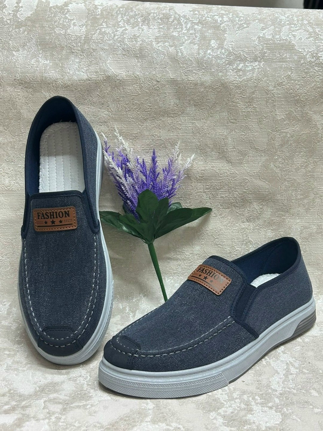 ,слипоны мужские,тканевые мокасины мужские,парусиновая , мужская