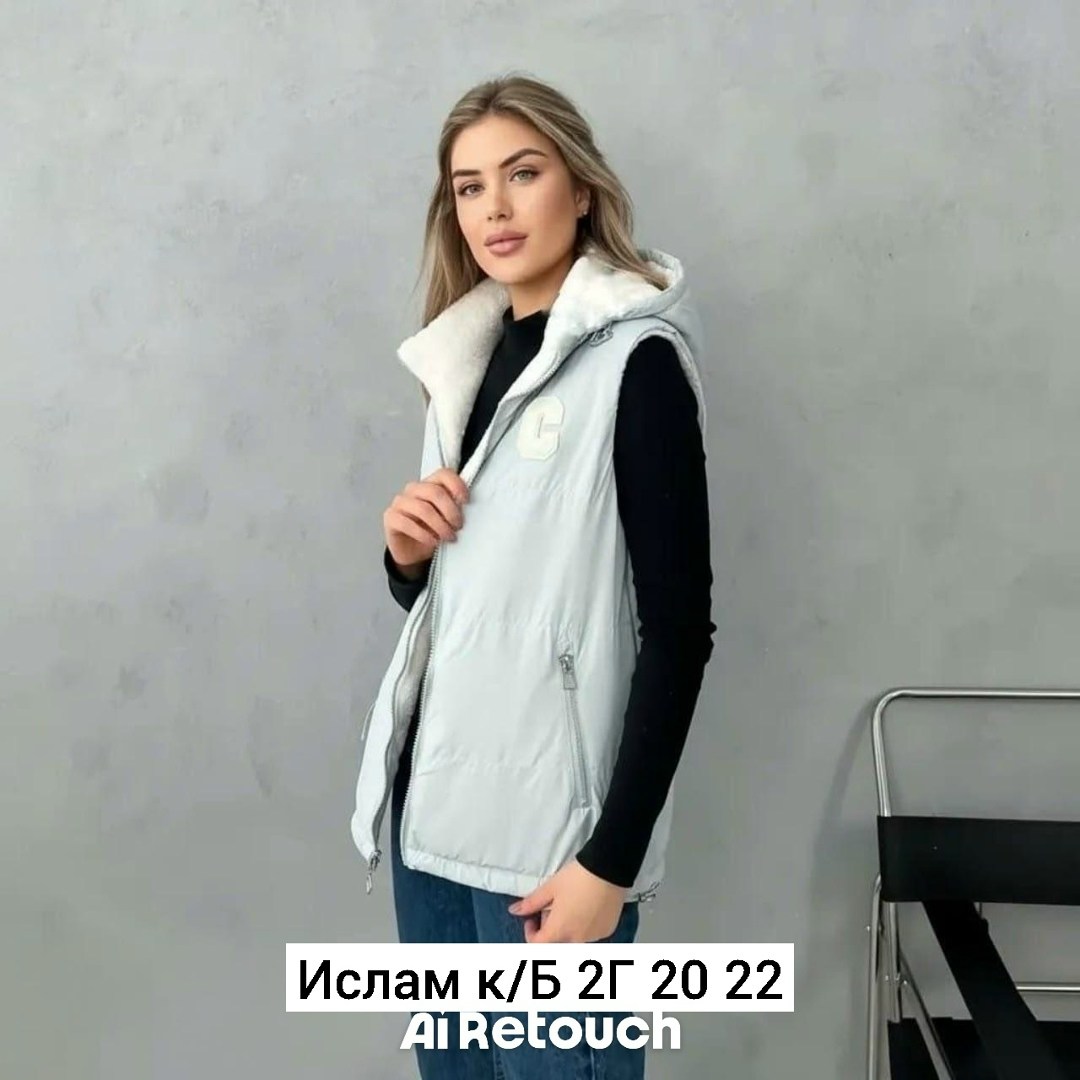 жилетка женская,жилет женский,жилет с капюшоном,жилетка двухсторонняя,жилет