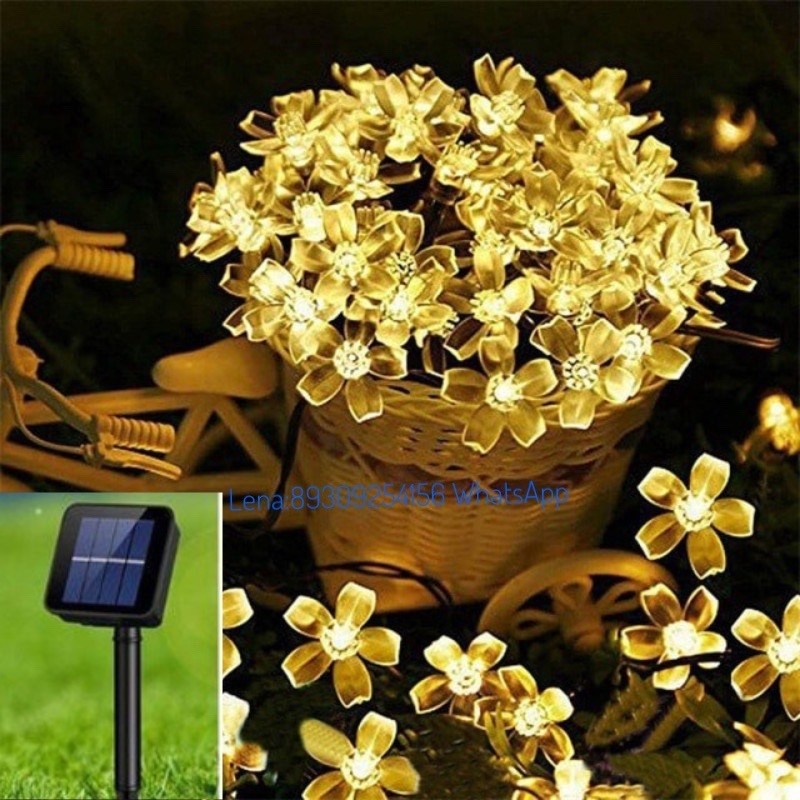 солнечная гирлянда,солнечные гирлянды для дачи,гирлянда уличная на солнечной батарее,светодиодная гирлянда на солнечной батарее,садовая гирлянда на солнечной батарее