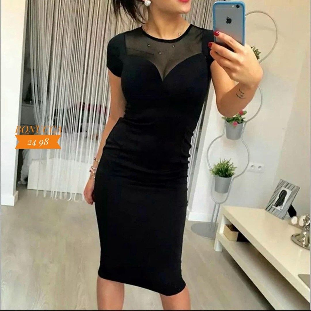 платье женское облегающее,облегающее платье,платье женское черное,черное облегающее платье,черное платье до колен в обтяжку с коротким рукавом вечернее