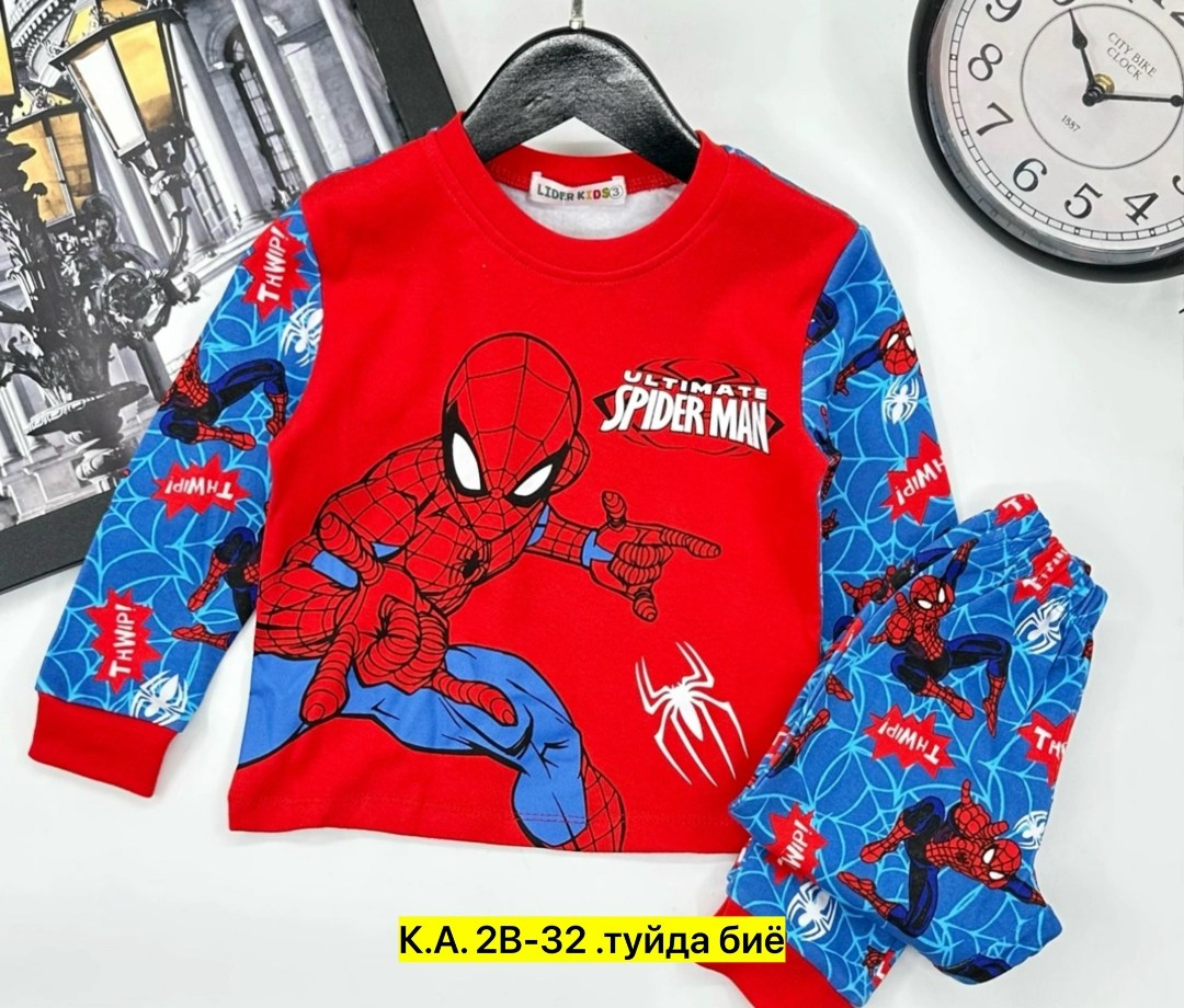 пижама для мальчика человек паук,пижама для мальчика,пижама детская,пижама спайдермен,пижама человек-паук