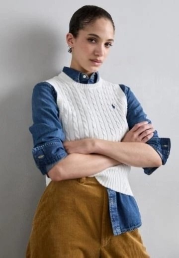 ralph lauren sweater,вязаные жилеты,свитер polo ralph lauren,вязаный жилет с патчем,женские свитеры polo ralph lauren
