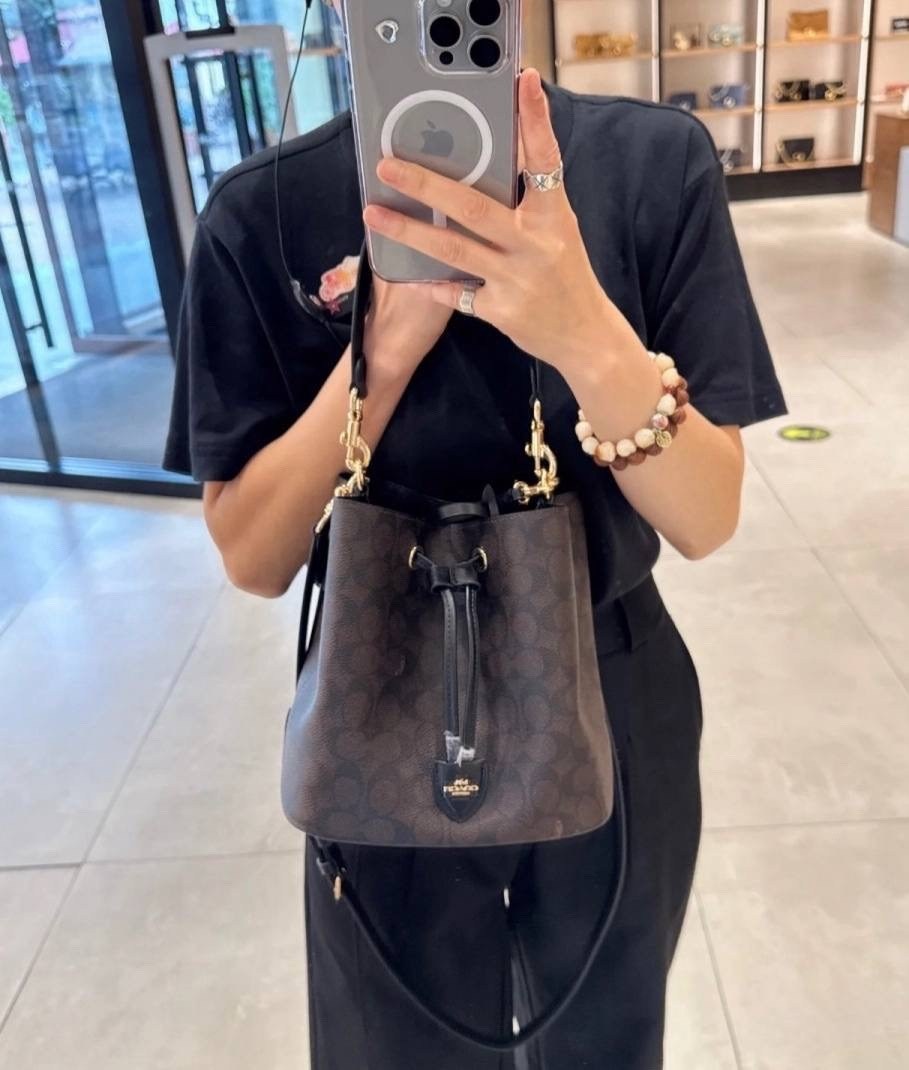 женская сумка coach,coach сумка ведро,сумка coach,сумка,сумка женская черная