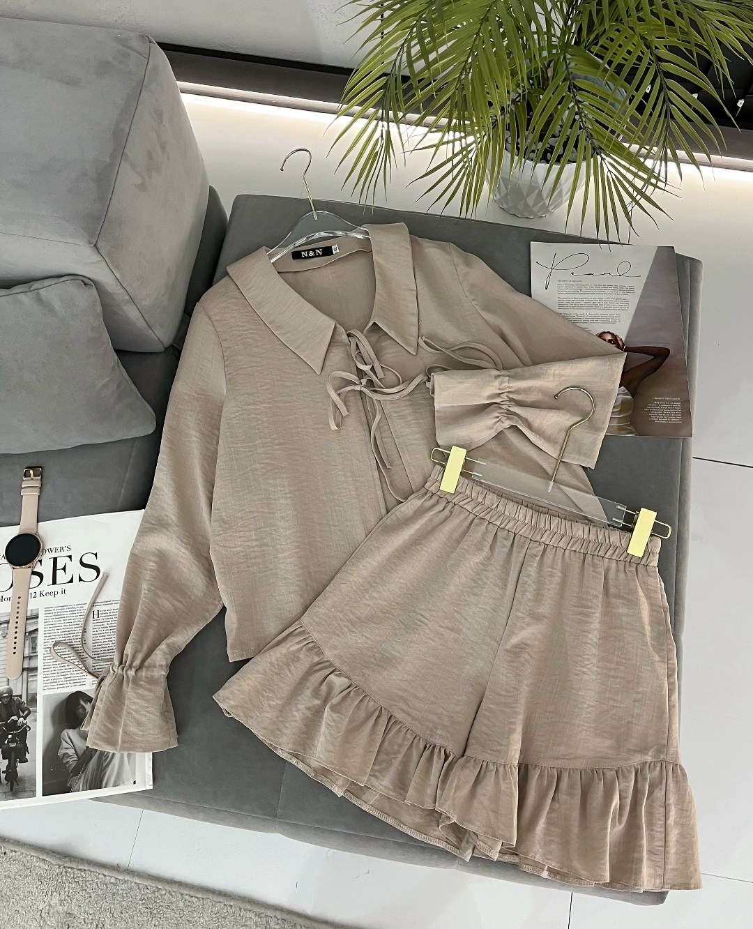 костюм бежевый,женские костюмы,костюм с шортам,женский льняной костюм с шортами,костюм женский летний