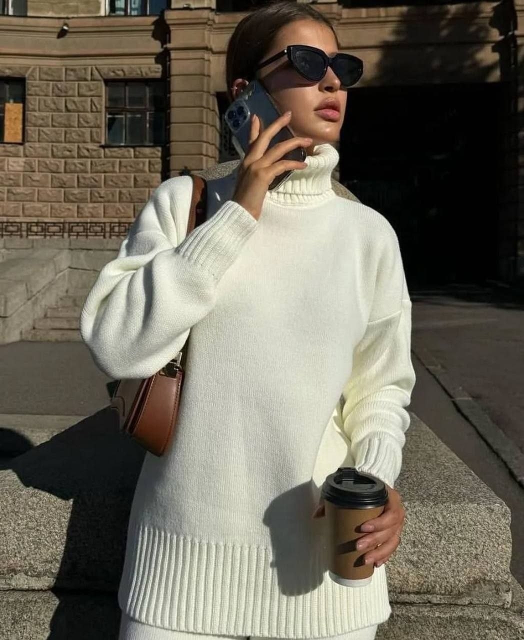 костюм вязаный трикотажный теплый с брюками royalclothes цвет черный,теплый женский вязаный костюм с горлом,костюм вязаный трикотажный теплый с брюками,трикотажный шерстяной костюм,костюм вязаный трик