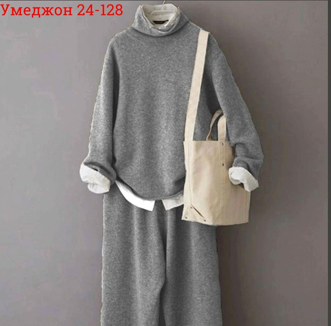 трикотажные костюмы,женский кашемировый трикотажный костюм hirsionsan,трикотажные костюмы женские,женский трикотажный костюм-двойка мягкий теплый комплект из свитера и брюк,кашемир одежда