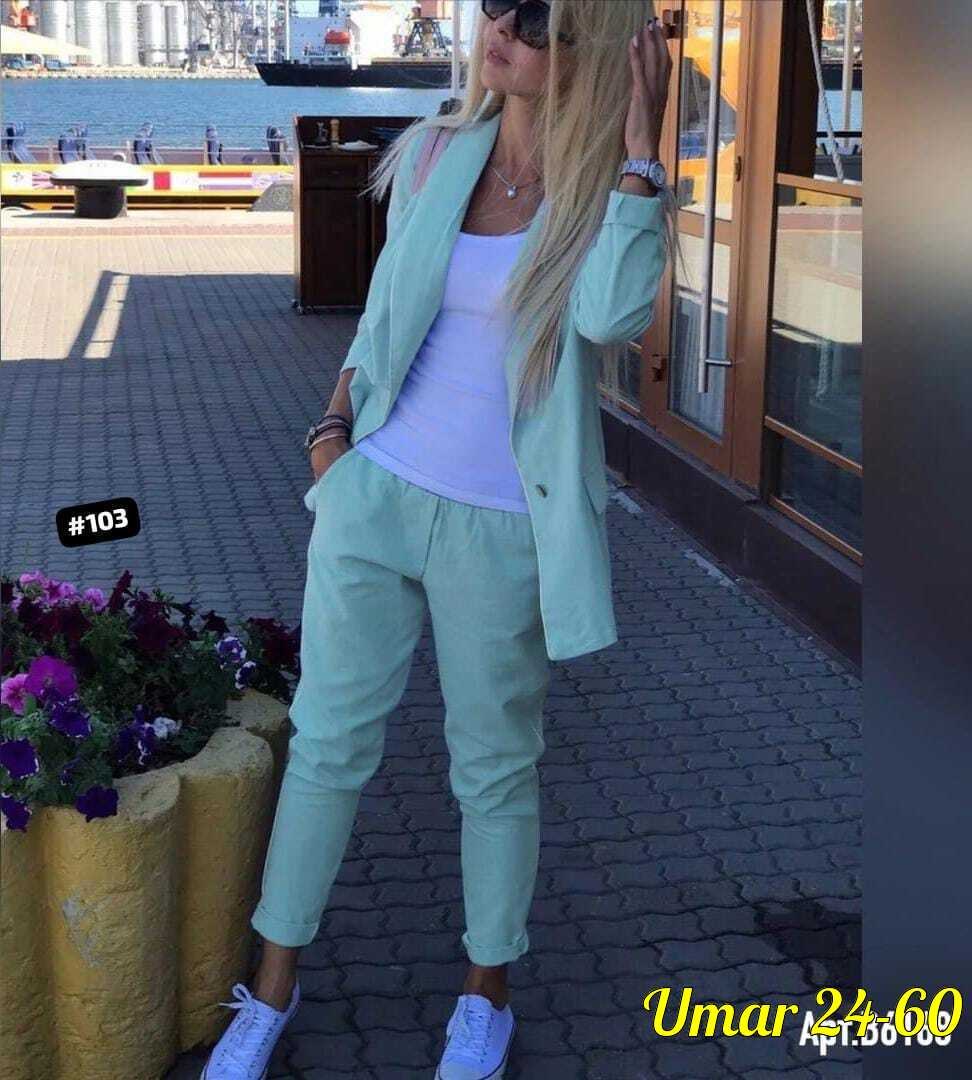 костюм двойка женская,голубой брючный костюм женский,брючный костюм женский летний,костюм женский брючный летний двойка,брючные костюмы женские