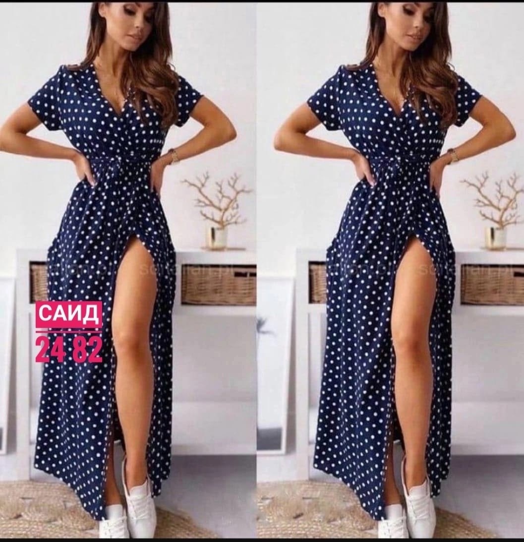 длинное платье в горошек,летнее длинное платье,летнее платье,платье длинное,женские длинные платья