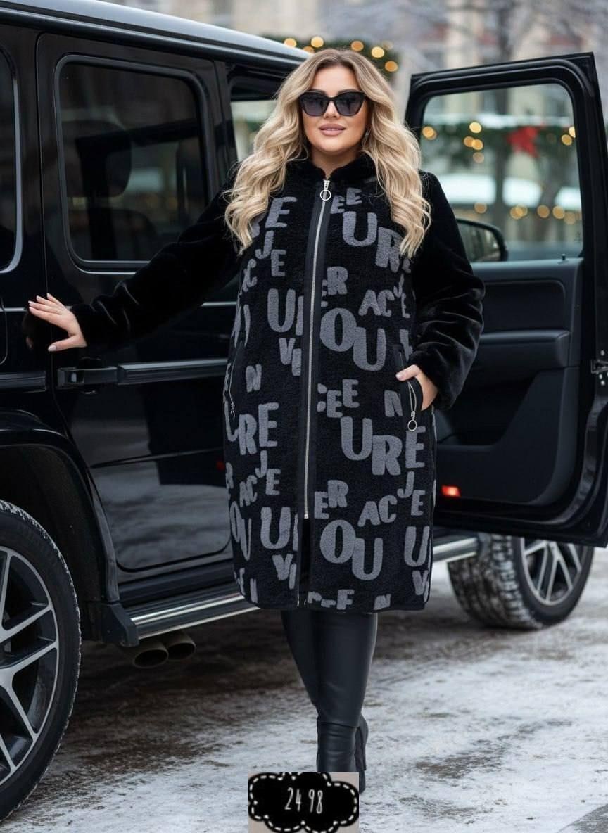 пальто комбинированное,женская верхняя одежда,пальто меховое,стильное пальто,пальто женское больших размеров