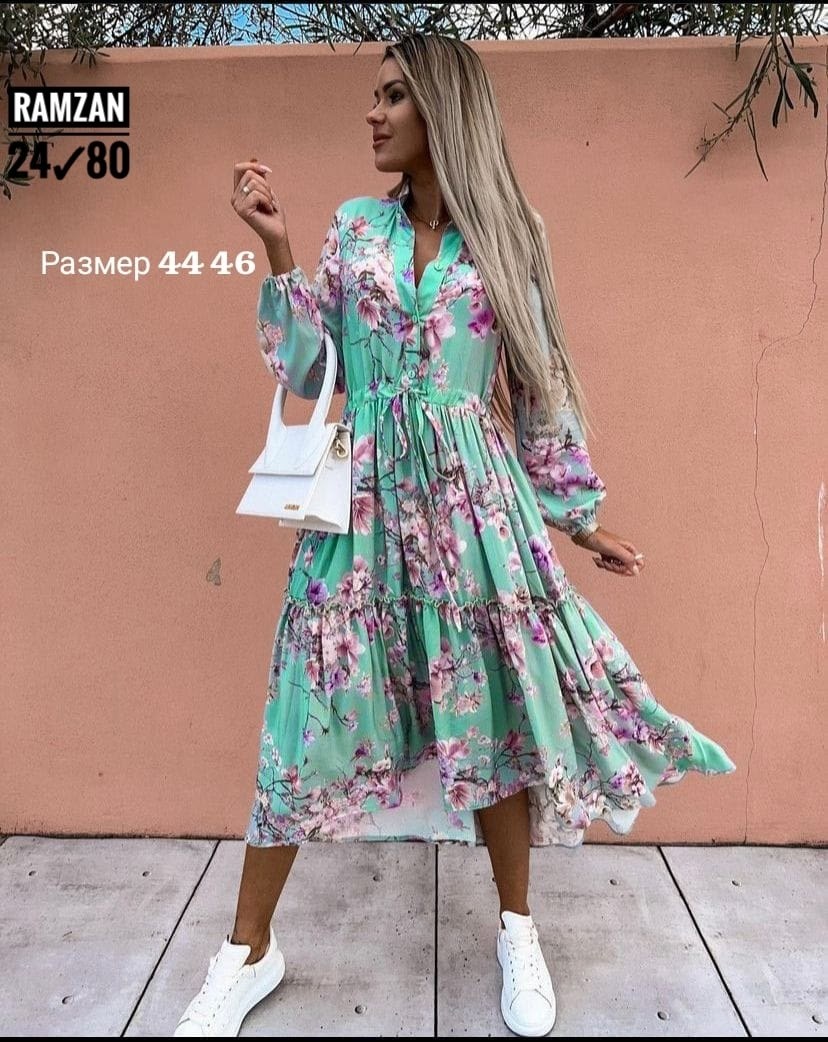 платье женское шифоновое,летнее женское платье,модное летнее платье,модное длинное платье с принтом,женское платье с принтом