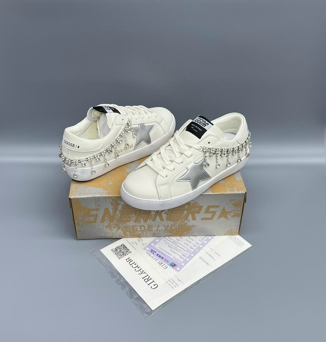 кроссовки golden goose,,кеды golden goose,мужские кроссовки golden goose stardan на шнуровке белый, спортивная